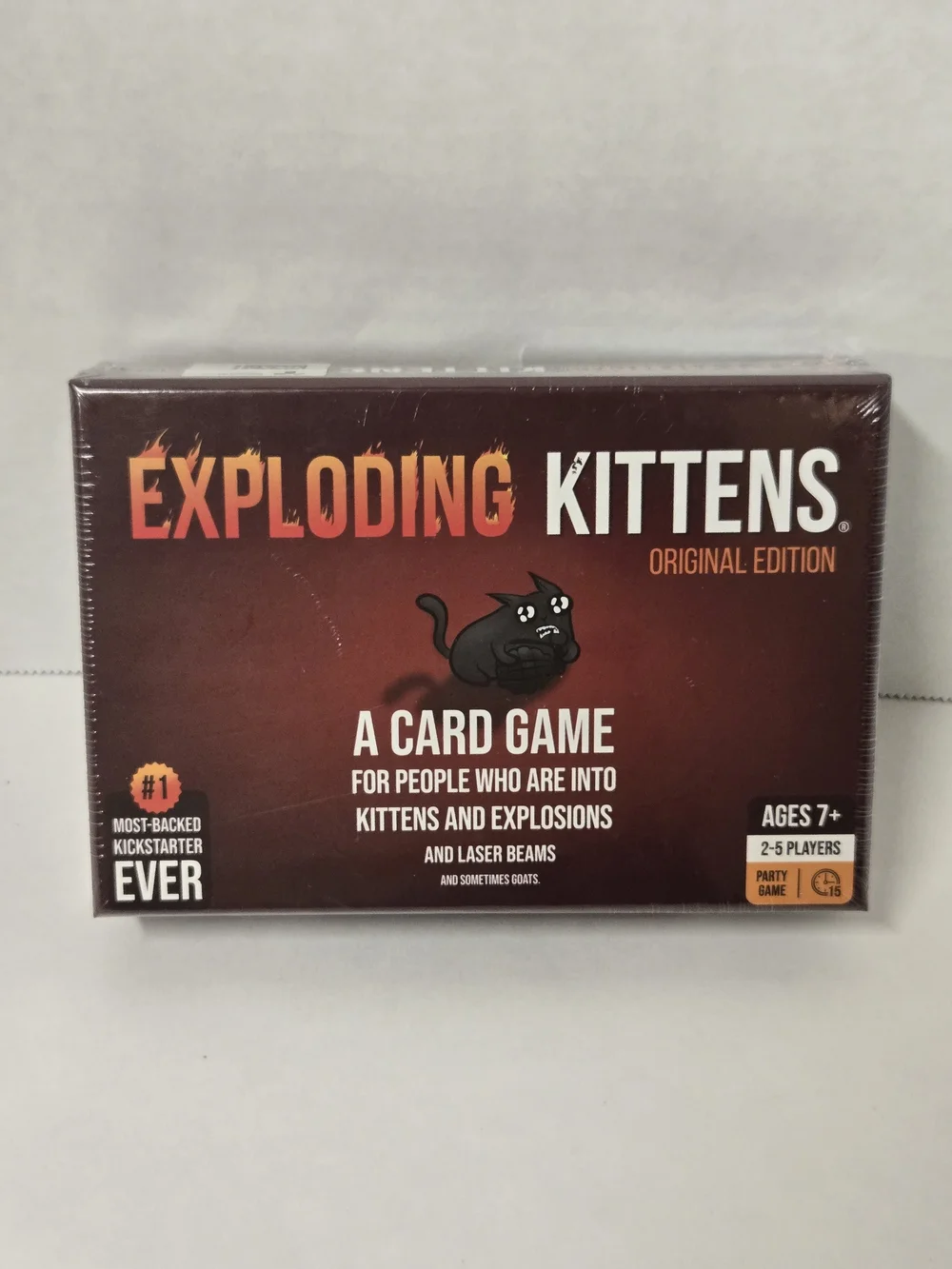Exploding Kittens Original Edition Card Game - Red/Brown Box